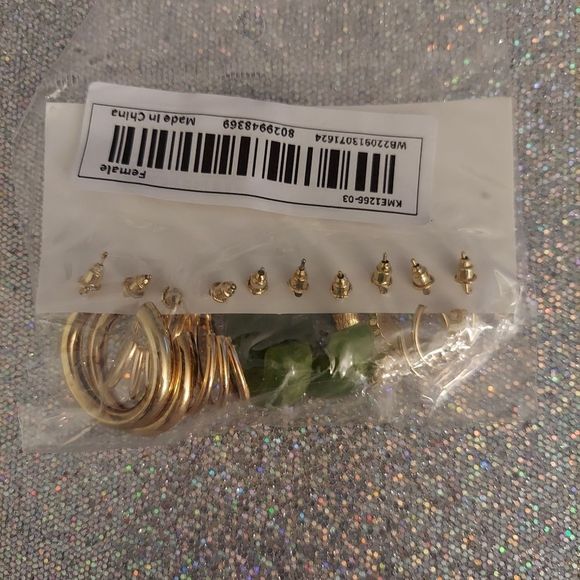 Bohemian Hoops Set -5 Pairs of Fashion Earrings - Picture 5 of 8